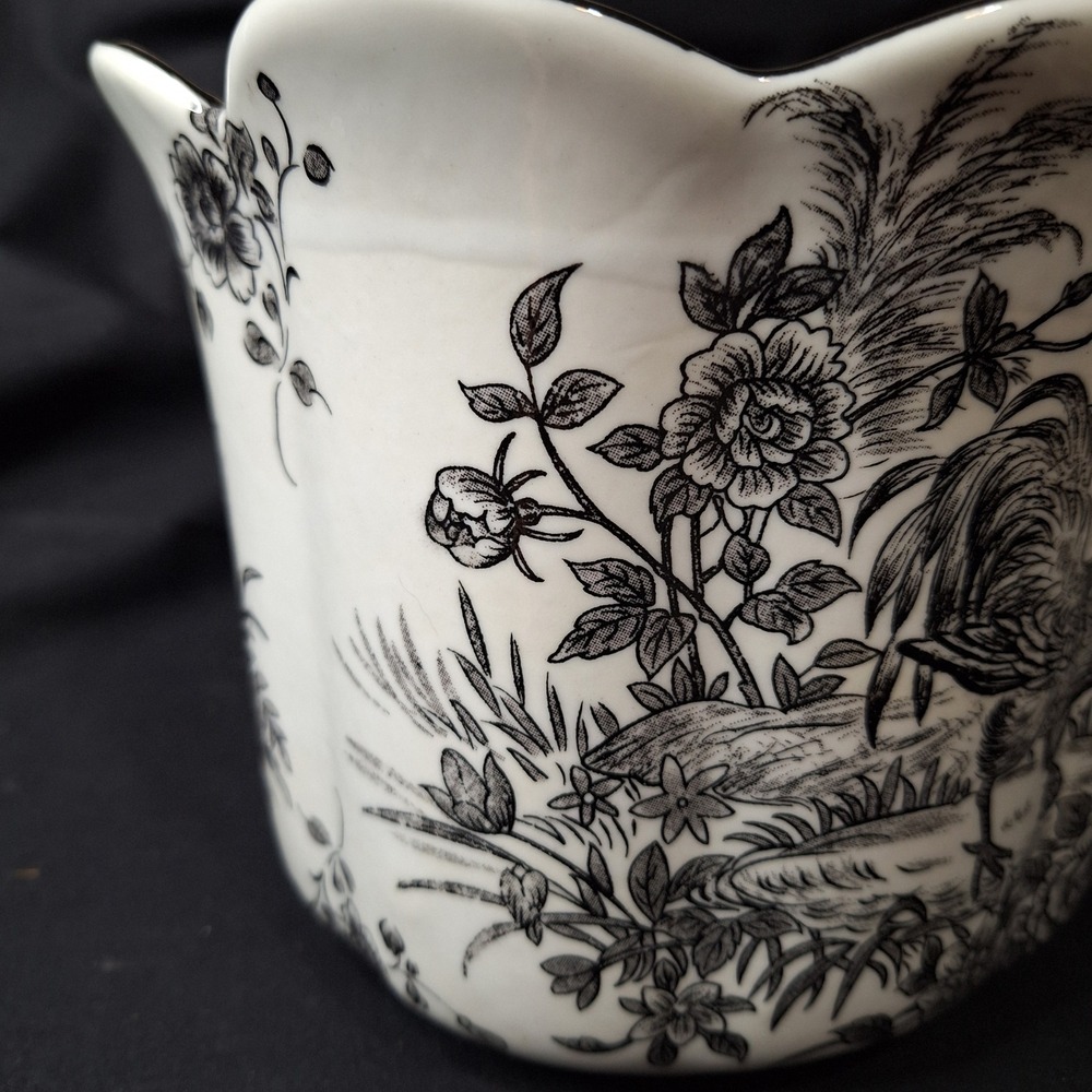 Early 1900's English Victorian Toile Transferware Jardiniere Garden Planter - Picture 5 of 13